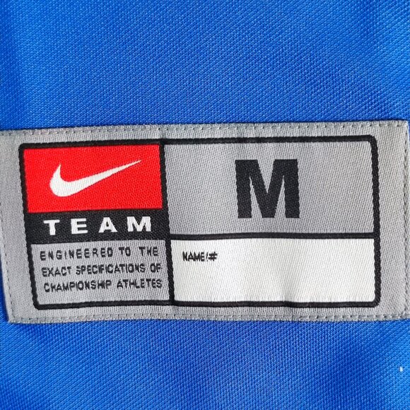 NWT Nike basketball training shirt women's size M blue white mesh on the side - Picture 8 of 14